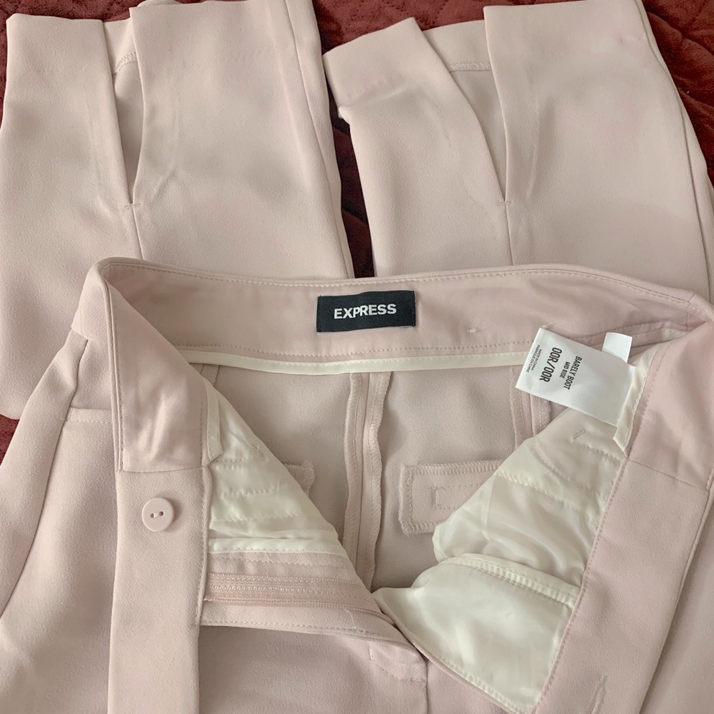 Express Blush colored dress pants, Size 00R